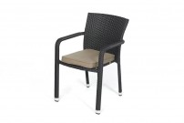Polsterbezug sandbraun für Rattan Gartenstuhl Toronto