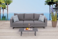 outdoor sofa surya 3er loungesofa grau