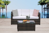 Gartenlounge aus Rattan Sintra braun