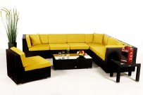 Gartenmöbel Panorama Lounge Überzug gelb