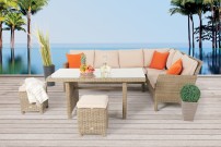 Darling Rattan Lounge Dining Natural Round