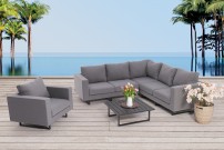 möbel outdoor lounge temple deluxe grau set