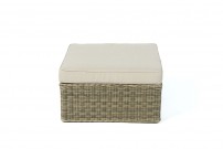 Princeton  Rattan Lounge Special natural, Fusshocker mit Polster