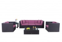 Gartenmöbel Oxford Lounge Überzug lila