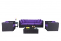 Gartenmöbel Oxford Lounge Überzug violett