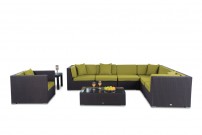 Utopia Rattan Lounge Überzug lime