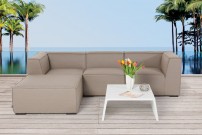 Gartenmöbel Roxy  grosses Loungesofa sandbraun