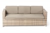 Gartenmöbel Lounge Lilly's Deluxe Natural 3er Sofa