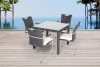 Coiln Rattan Tisch Set Schwarz