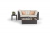 Bella Rattan Lounge braun