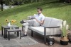 Gartensofa Laos Alu Lounge Polster grau