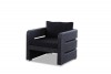 Tokio Rattan Gartenmöbel Lounge Sessel schwarz