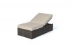 Ibiza Rattan Lounge Sofa-Liege braun