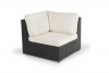 Wioming Rattan Lounge Eckelement schwarz