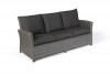 Brisbane Rattan 3er Sofa mix grau