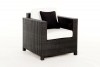 Sessel Rattan Lounge Bona Dea schwarz