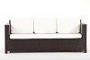 Gartenmöbel Lounge Bona Dea 3er Sofa schwarz