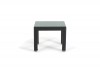 Mirabelle Rattan Lounge Beistelltisch schwarz