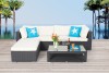 Griffins Lounge Rattan Schwarz