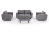 outdoor lounge set allwetterfest shanti sofa grau