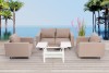 outdoor lounge set allwetterfest shanti sofa sessel sandbraun