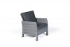 Darling  Rattan Lounge Dining mix grau, Gartensessel