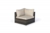 Ibiza Rattan Lounge Eckelement braun