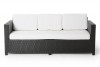 Gartenmöbel Lounge Lilly's Deluxe Schwarz 3er Sofa