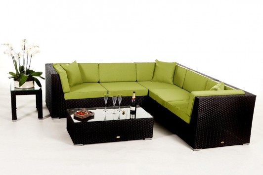 Lounge Buffalo: revêtement pour coussins en vert