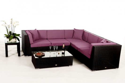 Lounge Buffalo: revêtement pour coussins en violet