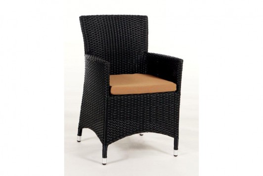 Chaise de jardin Montreal: revêtement pour coussins en couleur caramel