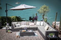 Gartenmöbel Panorama Rattan Lounge braun