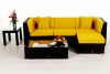Lounge Victoria: revêtement pour coussins en jaune