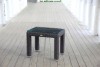 Set de meubles de jardin en rotin brun modèle Nottingham - table d'appoint