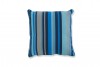 Coussin décoratif : rayures bleu (45x45)