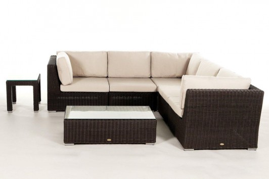 Beige cushion cover set for the Nottingham 5-seater Lounge