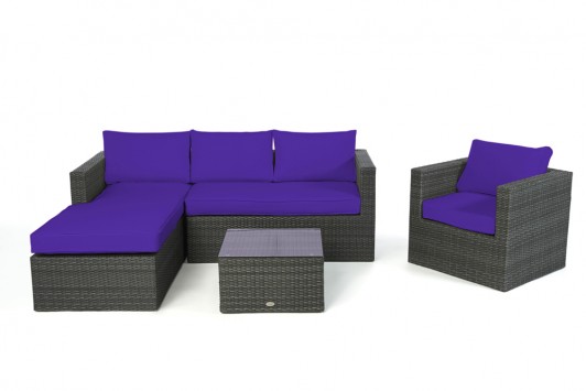 Purple cushion cover set for the Bombay Lounge inverted