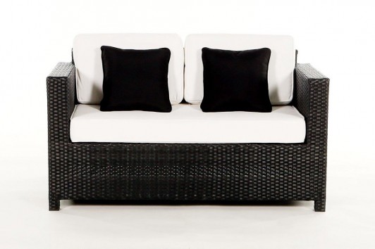 Bona Dea Lounge, black 2-seater sofa
