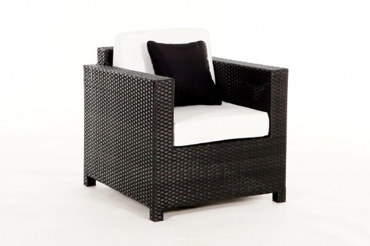 Bona Dea Lounge, black armchair