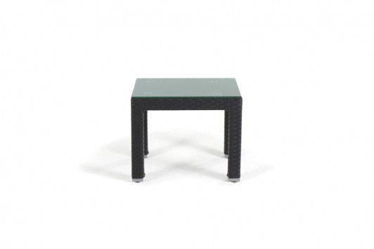 Olympia Rattan Lounge, black side table