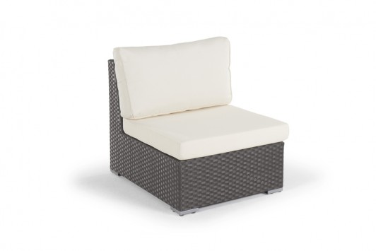 Wioming Rattan Lounge, brown center unit