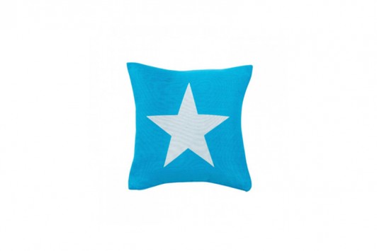 Decorative pillow, Big Star Aqua