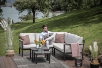 Gartenmöbel Rattan Lounge Luxury schwarz