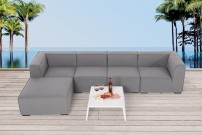 Gartenmöbel Lounge Leonardo schwarz