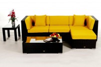 Gartenmöbel Lounge Leonardo Überzug gelb
