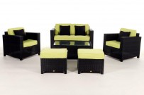 Gartenmöbel Luxury Deluxe Lounge Überzug grün