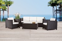 Gartenmöbel Lounge Luxury 3er schwarz