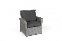 Mississippi Rattan Armchair, Mixed Grey