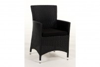 Black cushion cover for the Montreal Rattan Chair
