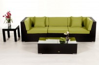 Gartenmöbel Lounge Bellaria Überzug grün